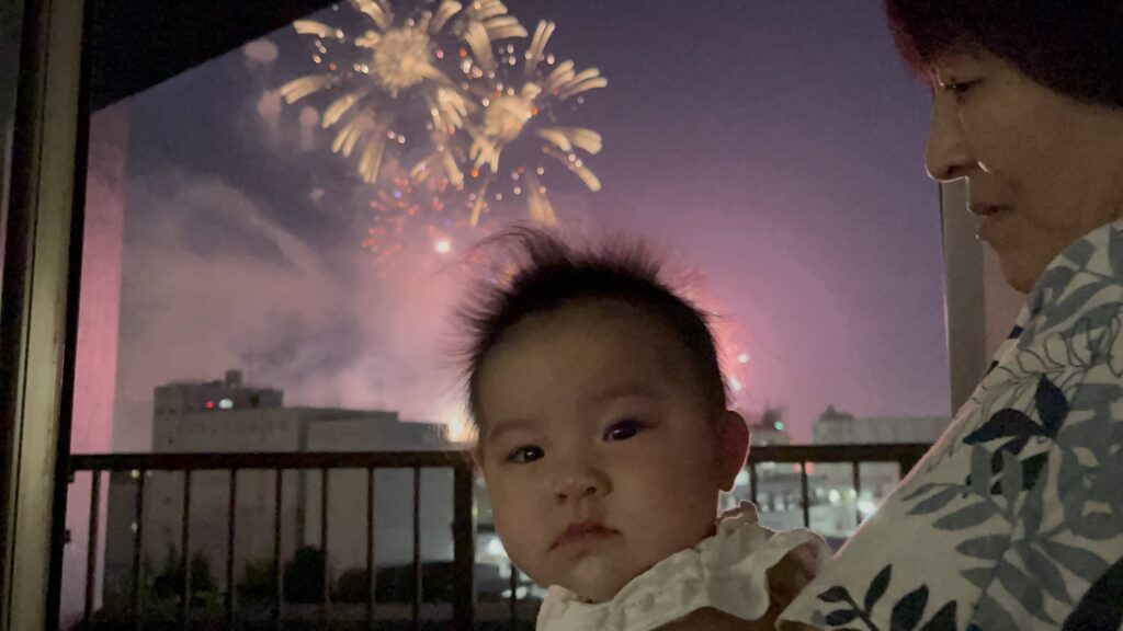 久しぶりの そして初めての花火 お母さん大学